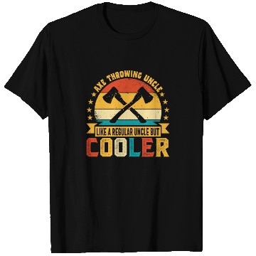 Discover Retro Axe Throwing Uncle - Like a Regular Uncle T Shirts