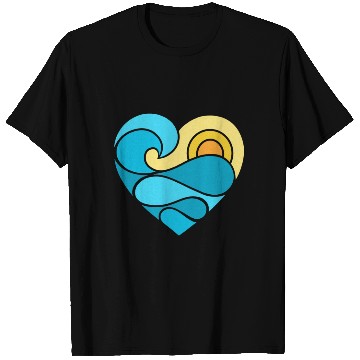 Discover Summer Heart Ocean T Shirts