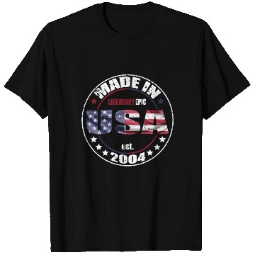 Discover Birthday Saying Born USA 2004 T Shirts