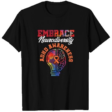 Discover ADHD Awareness Embrace Attention Deficit Warrior T Shirts