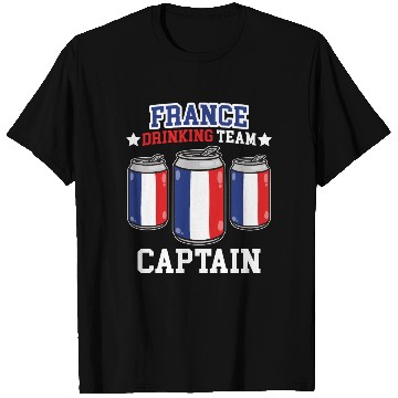 Discover France Drinking Team captain T Shirts