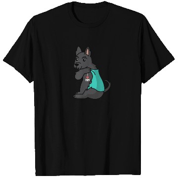 Discover I Love Mom Tattoo Scottish Terrier T Shirts