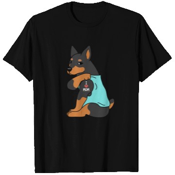 Discover I Love Mom Tattoo Miniature Pinscher T Shirts