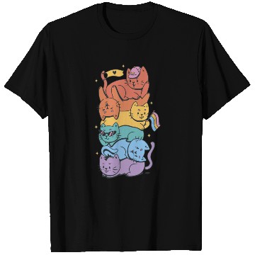 Discover Lgbtq cats cartoon T Shirts