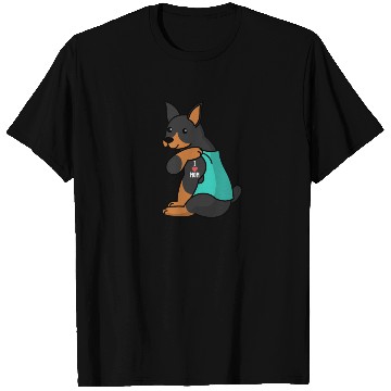 Discover I Love Mom Tattoo Doberman T Shirts