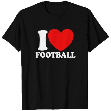 Discover I Love Football Red Heart Football Lover Football T Shirts
