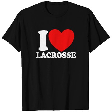 Discover I Love Lacrosse Red Heart Lacrosse Lover Lacrosse T Shirts