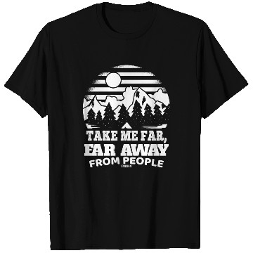 Discover Hiking nature holiday I hate people T Shirts