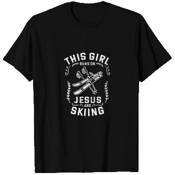 Discover Christian This Girl Runs On Jesus And Skiing T Shirts