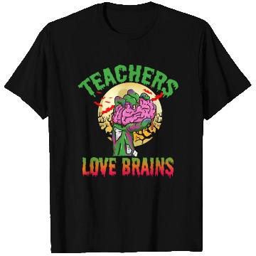 Discover Teachers Love Brains For Halloween T Shirts