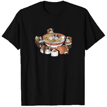 Discover Saint Bernard Ramen Sushi T Shirts