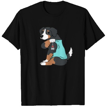 Discover I Love Dad Bernese Mountain Dog T Shirts