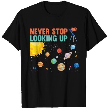 Discover Telescope Solar System Planets Astronomer T Shirts