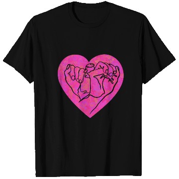 Discover Hands gesture in heart shape girly T Shirts
