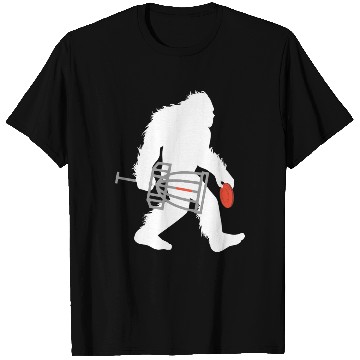 Discover Bigfoot Disc Golf Cryptid Sasquatch Disc Golfer T Shirts