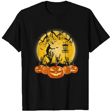 Discover Disc Golf Pumpkin T Shirts Halloween
