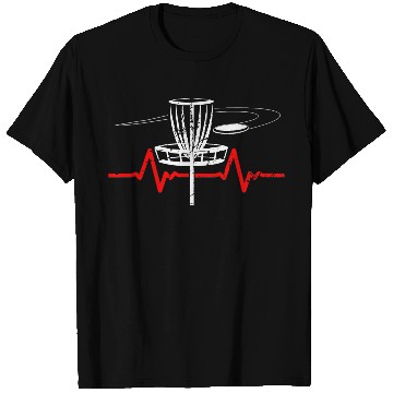 Discover Disc Golf Heartbeat Ultimate Frisbee Sports T Shirts