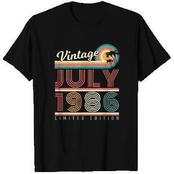 Discover Year Of Construction July 1986 T Shirts