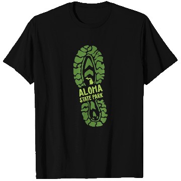 Discover Aloha State Park Michigan MI Vacation Hiking Boot T Shirts