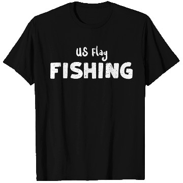 Discover US Flag Fishing - Fishing T Shirts