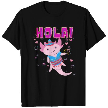 Discover Hola Cute Axolotl - 2 T Shirts