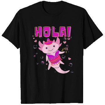 Discover Hola Cute Axolotl - 3 T Shirts