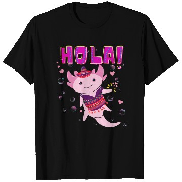 Discover Hola Cute Axolotl - 4 T Shirts
