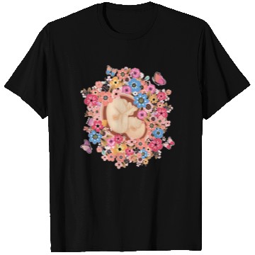 Discover Midwife Flowers Butterfly Baby Doula T Shirts