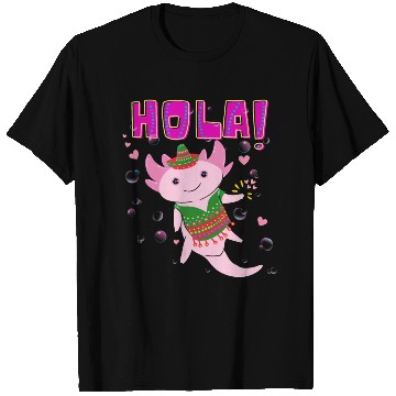Discover Hola Cute Axolotl - 6 T Shirts