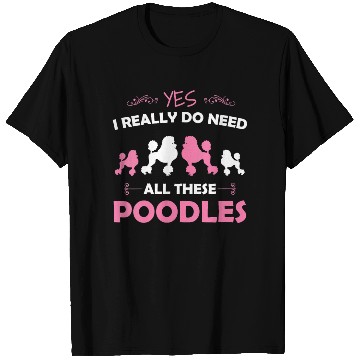 Discover Womens Funny Standard Poodle Dog Lover Puppy Breed T Shirts