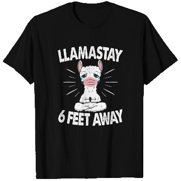 Discover Llamastay 6 Feet Away Cute Llama Social Distancing T Shirts