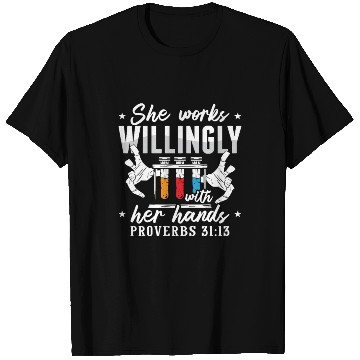 Discover Lab Tech She Works Willingly Laboratory Technician T Shirts