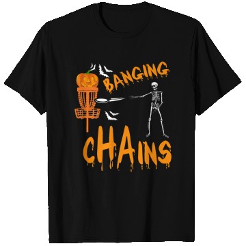 Discover Halloween Funny Disc Golf Frolf skeleton Costume T Shirts