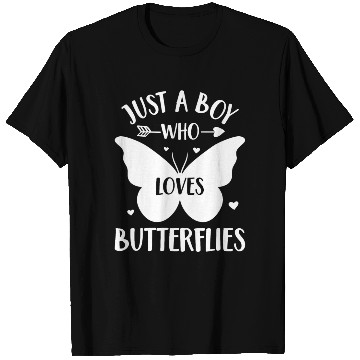 Discover Just a Boy Who Loves Butterflies Butterfly Lover T Shirts