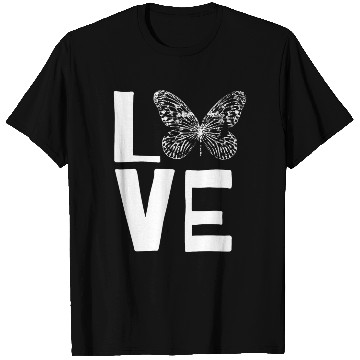 Discover Love Butterflies Butterfly Silhouette Insect Lover T Shirts