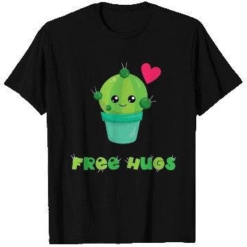 Discover Free Hugs T Shirts Succulent Pun Cactus Gardening