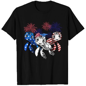 Discover Gift for turtle lover fourth of july 4th of july T Shirts