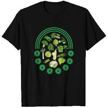 Discover Vegetables T Shirts, Green Vegetables Rainbow T Shirts,