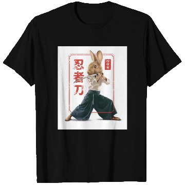 Discover Rabbit with katana Rabbit with katana gift inspira T Shirts
