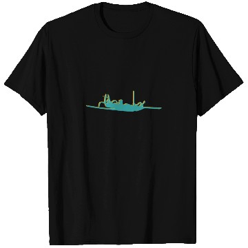 Discover Captain, canoe, jukung T Shirts