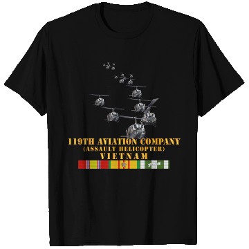 Discover Army 119th Aviation Company Assault Helicopter w V T Shirts