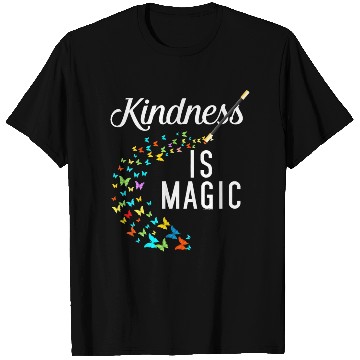 Discover Womens Kindness is Magic Butterflies Kind Teacher T Shirts