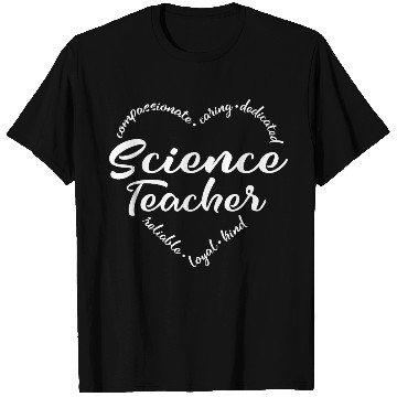 Discover Science teacher with heart design T Shirts