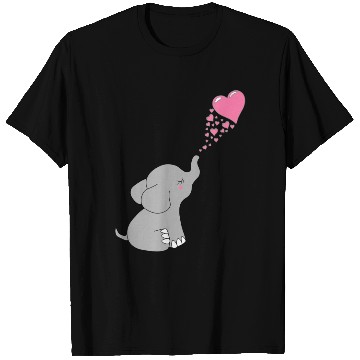 Discover Grey Elephant with love T Shirts