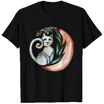 Discover Moon Nature Cat T Shirts