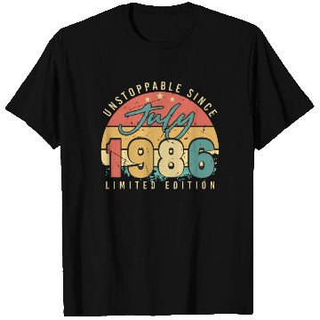 Discover Building Year 1986 In July T Shirts
