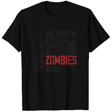 Discover Archery Bow Archer Zombie Vintage T Shirts
