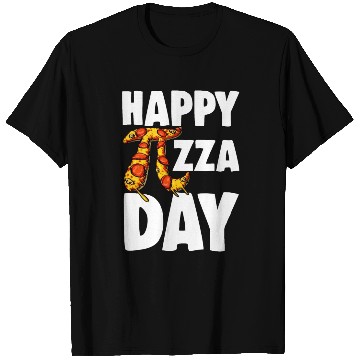 Discover pizza day white T Shirts