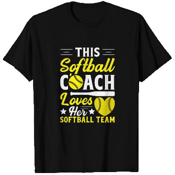 Discover This Softball Coach Loves Her Softball Team T Shirts