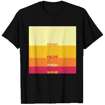 Discover Hex Summer Sunset T Shirts